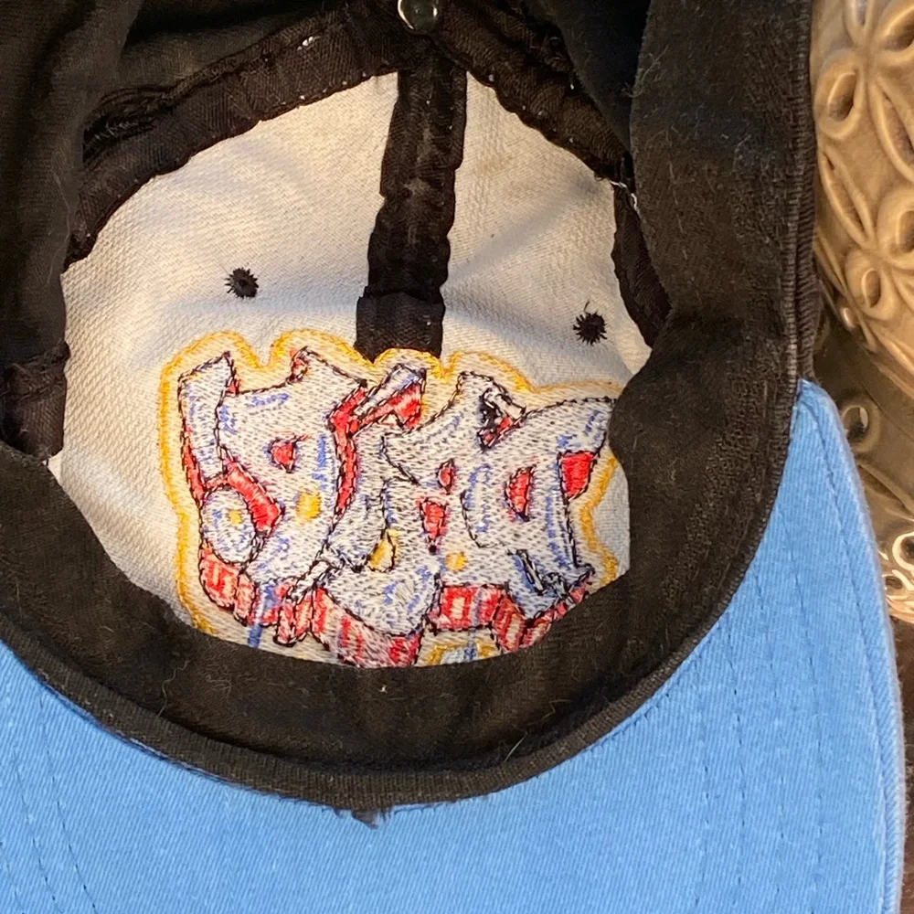 Black & Blue Graffiti Patch Snapback Hat